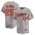 Tlead B.Orioles #25 Pete Alonso Player Gray Limited Home Game Stitched Jerseys