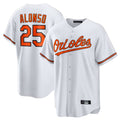 Tlead B.Orioles #25 Pete Alonso Player White Home Game Stitched Jerseys