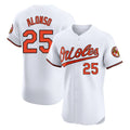 Tlead B.Orioles #25 Pete Alonso Player White Limited Elite Home Game Stitched Jerseys