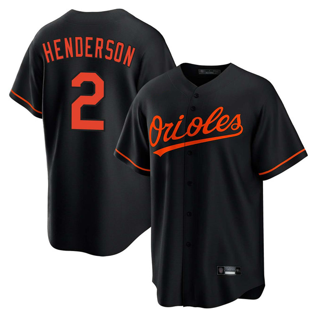 Tlead B.Orioles #2 Gunnar Henderson Player Black Home Game Stitched Jerseys