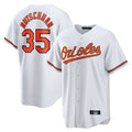 Tlead B.Orioles #35 Adley Rutschman Player White Home Game Stitched Jerseys