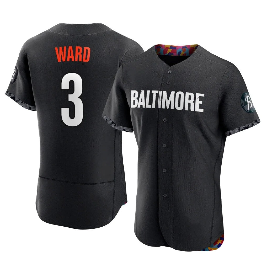 Tlead B.Orioles #3 Taylor Ward Player Black City Connect Limited Elite Home Game Stitched Jerseys