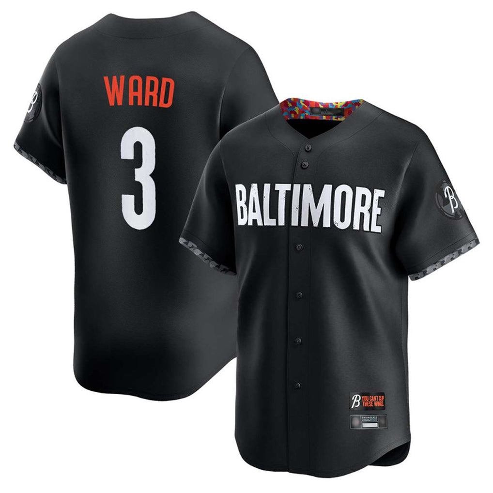 Tlead B.Orioles #3 Taylor Ward Player Black City Connect Limited Home Game Stitched Jerseys