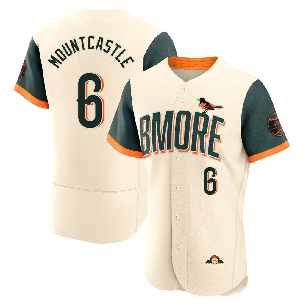 Tlead B.Orioles #6 Ryan Mountcastle Player Cream 2026 City Connect Limited Elite Home Game Stitched Jerseys