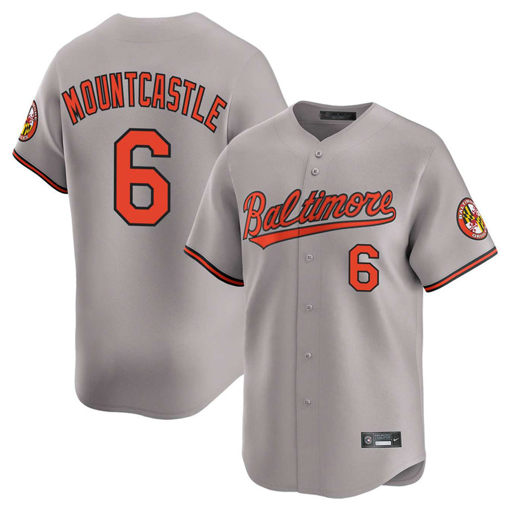 Tlead B.Orioles #6 Ryan Mountcastle Player Gray Limited Home Game Stitched Jerseys