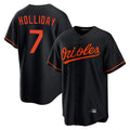 Tlead B.Orioles #7 Jackson Holliday Player Black Home Game Stitched Jerseys