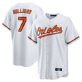 Tlead B.Orioles #7 Jackson Holliday Player White Home Game Stitched Jerseys