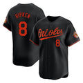 Tlead B.Orioles #8 Cal Ripken Player Black Limited Home Game Stitched Jerseys