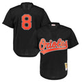 Tlead B.Orioles #8 Cal Ripken Player Black Mitchell & Ness 1997 Cooperstown Mesh Game Stitched Jerseys