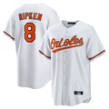 Tlead B.Orioles #8 Cal Ripken Player White Home Game Stitched Jerseys