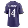 Tlead B.Ravens #14 Kyle Hamilton Purple Team Game Stitched Jerseys