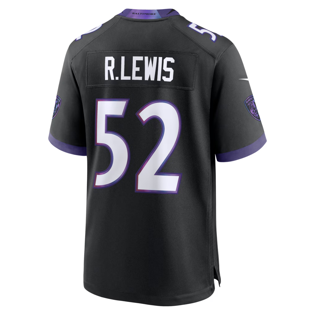 Tlead B.Ravens #52 Ray Lewis Black Alternate Retired Player Stitched Jerseys