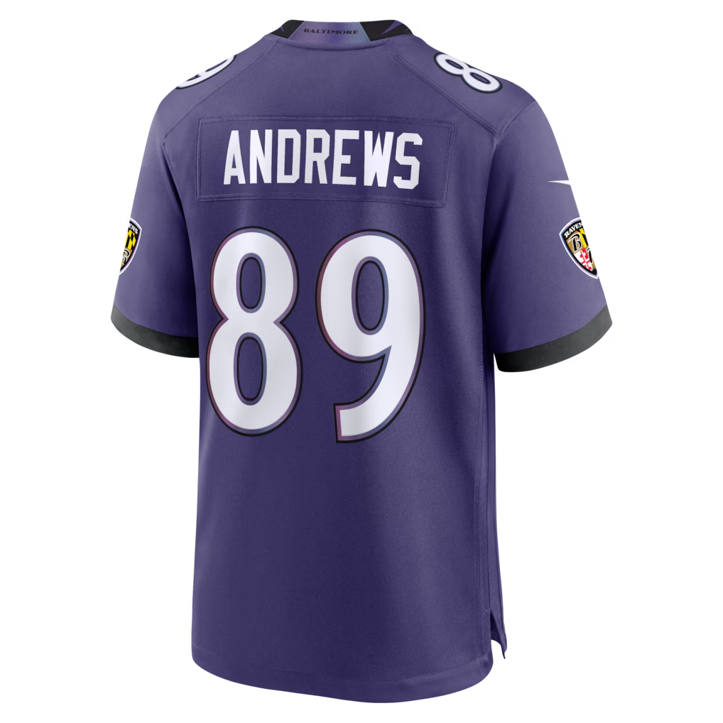 Tlead B.Ravens #89 Mark Andrews Purple Team Game Stitched Jerseys