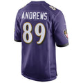 Tlead B.Ravens #89 Mark Andrews Player Purple Home Game Jerseys