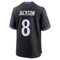 Tlead B.Ravens #8 Lamar Jackson Black Alternate Game Stitched Jerseys