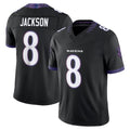Tlead B.Ravens #8 Lamar Jackson Player Black Limited Elite Home Game Stitched Jerseys