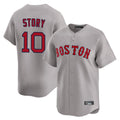 Tlead B.Red Sox #10 Trevor Story Player Gray Road Limited Home Game Stitched Jerseys