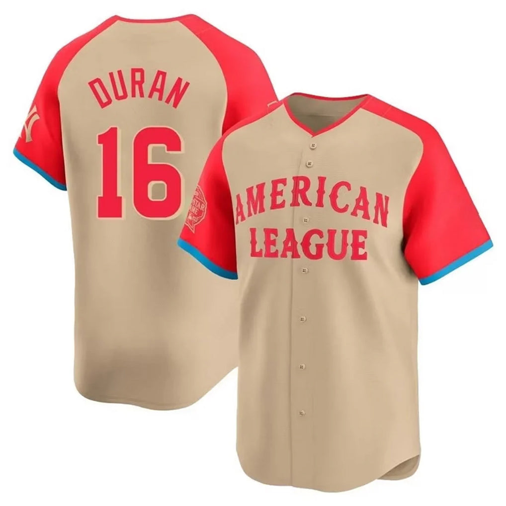 Tlead B.Red Sox #16 Jarren Duran Player Cream All-Star Short-Sleeved Home Game Stitched Jerseys