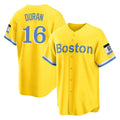 Tlead B.Red Sox #16 Jarren Duran Player Yellow Home Game Stitched Jersey