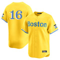 Tlead B.Red Sox #16 Jarren Duran Player Yellow Limited Home Game Stitched Jersey