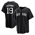 Tlead B.Red Sox #19 Roman Anthony Player Black Home Game Stitched Jerseys
