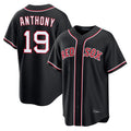 Tlead B.Red Sox #19 Roman Anthony Player Black Out Home Game Stitched Jerseys