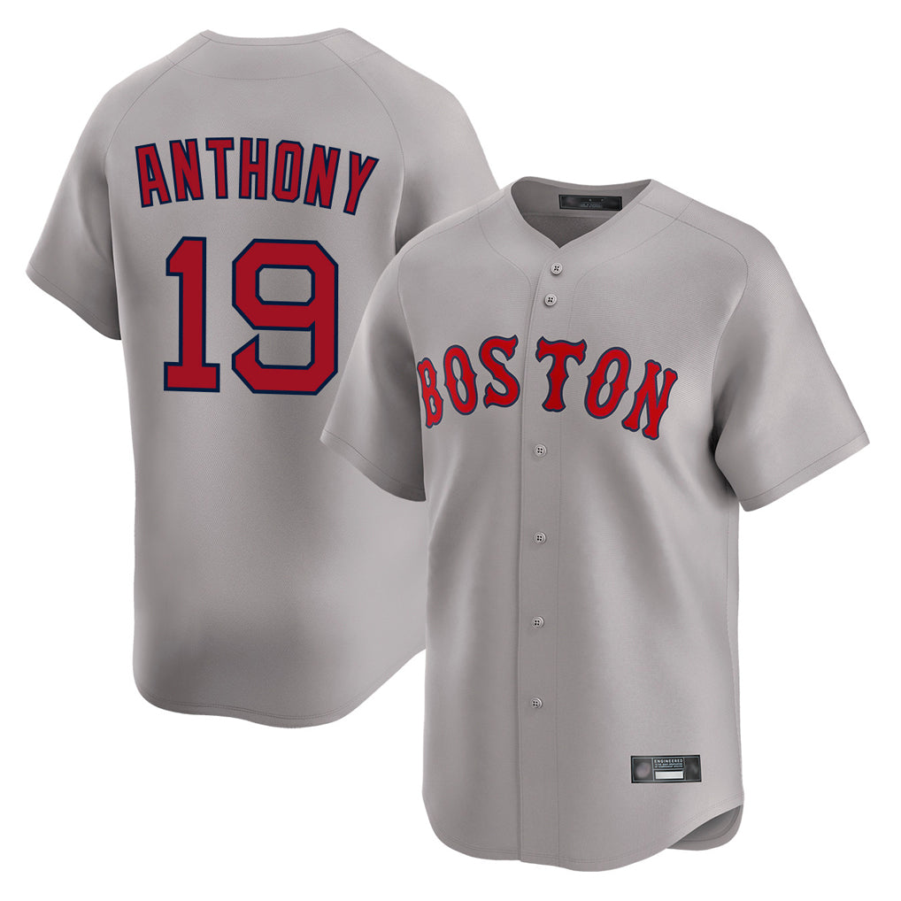 Tlead B.Red Sox #19 Roman Anthony Player Gray Road Limited Home Game Stitched Jerseys