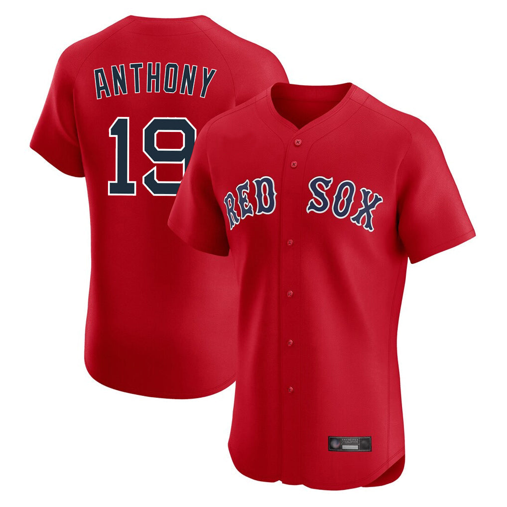 Tlead B.Red Sox #19 Roman Anthony Player Red Limited Elite Home Game Stitched Jerseys
