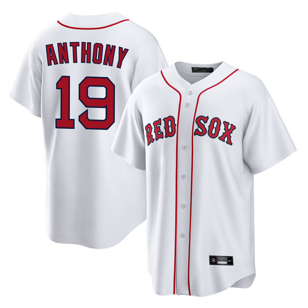 Tlead B.Red Sox #19 Roman Anthony Player White Home Game Stitched Jerseys