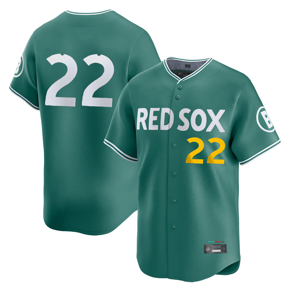 Tlead B.Red Sox #22 Garrett Whitlock Player Green City Connect Limited Home Game Stitched Jerseys