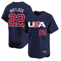 Tlead B.Red Sox #22 Garrett Whitlock Player Navy USA World Classic Home Game Stitched Jerseys
