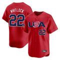 Tlead B.Red Sox #22 Garrett Whitlock Player Red USA World Classic Home Game Stitched Jerseys