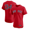 Tlead B.Red Sox #34 David Ortiz Player Red Limited Elite Home Game Stitched Jerseys