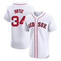 Tlead B.Red Sox #34 David Ortiz Player White Limited Elite Home Game Stitched Jerseys