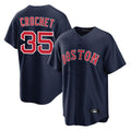 Tlead B.Red Sox #35 Garrett Crochet Player Navy Home Game Stitched Jerseys