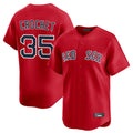 Tlead B.Red Sox #35 Garrett Crochet Player Red Limited Home Game Stitched Jerseys