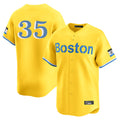 Tlead B.Red Sox #35 Garrett Crochet Player Yellow Limited Home Game Stitched Jerseys