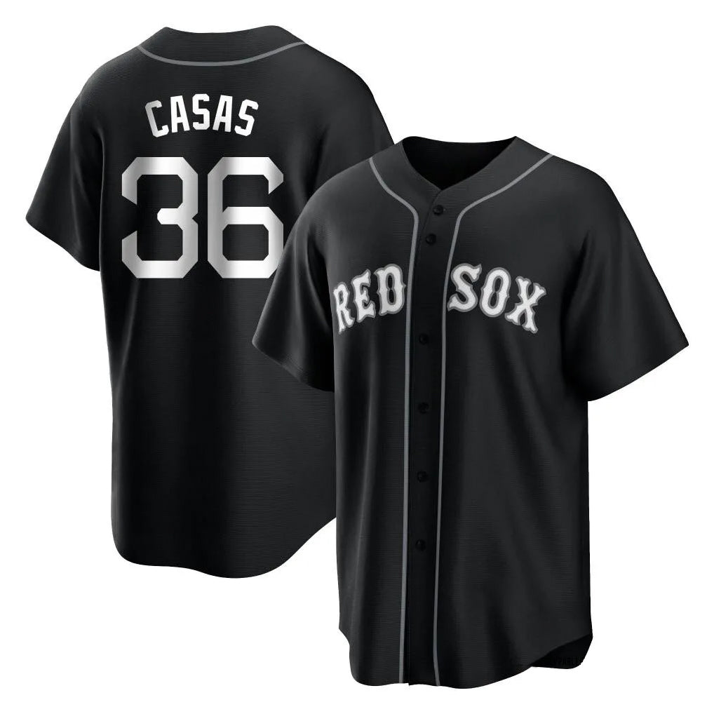Tlead B.Red Sox #36 Triston Casas Player Black Home Game Stitched Jerseys