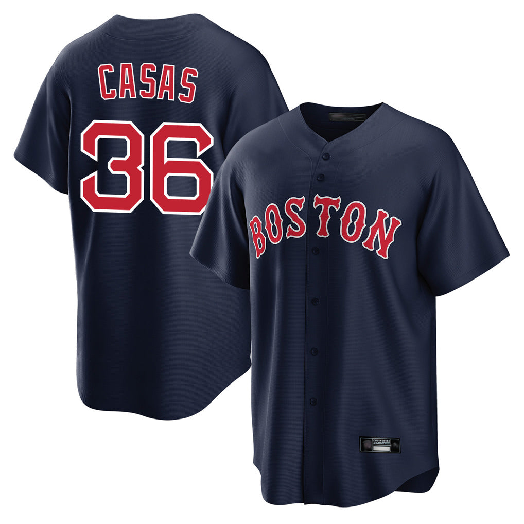 Tlead B.Red Sox #36 Triston Casas Player Navy Home Game Stitched Jersey