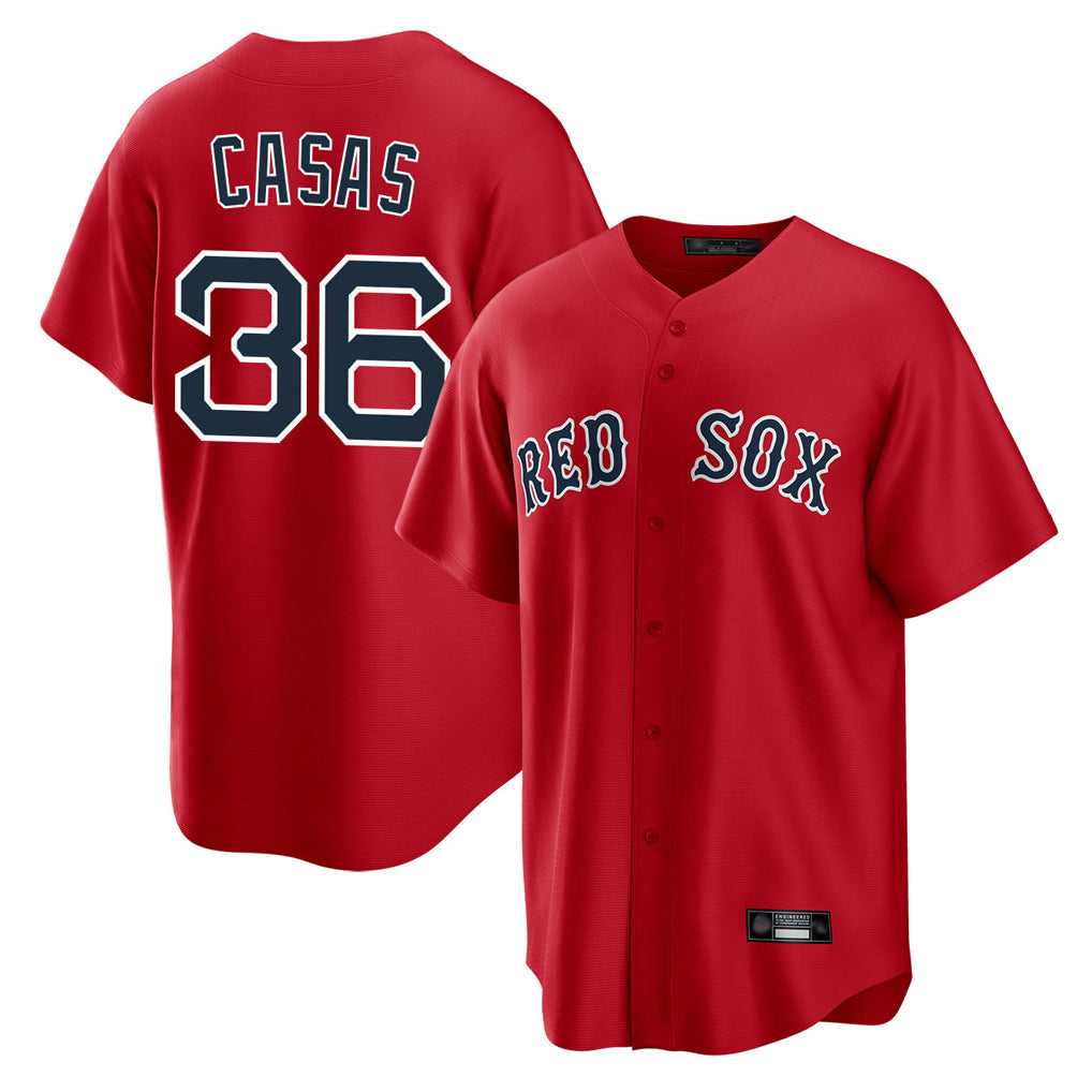 Tlead B.Red Sox #36 Triston Casas Player Red Home Game Stitched Jersey