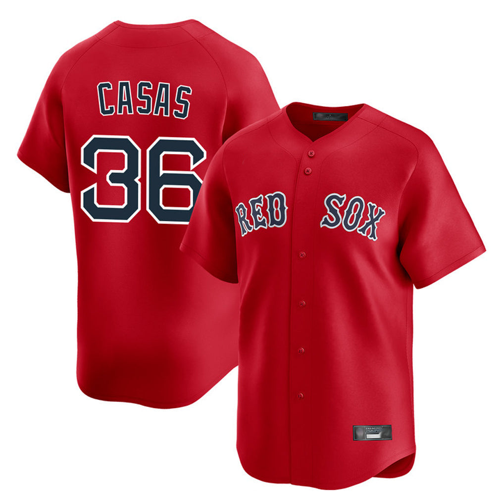 Tlead B.Red Sox #36 Triston Casas Player Red Limited Home Game Stitched Jersey