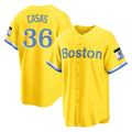 Tlead B.Red Sox #36 Triston Casas Player Yellow Home Game Stitched Jersey