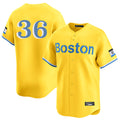 Tlead B.Red Sox #36 Triston Casas Player Yellow Limited Home Game Stitched Jersey
