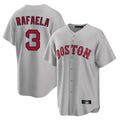 Tlead B.Red Sox #3 Ceddanne Rafaela Player Gray Road Home Game Stitched Jersey