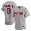Tlead B.Red Sox #3 Ceddanne Rafaela Player Gray Road Limited Home Game Stitched Jersey