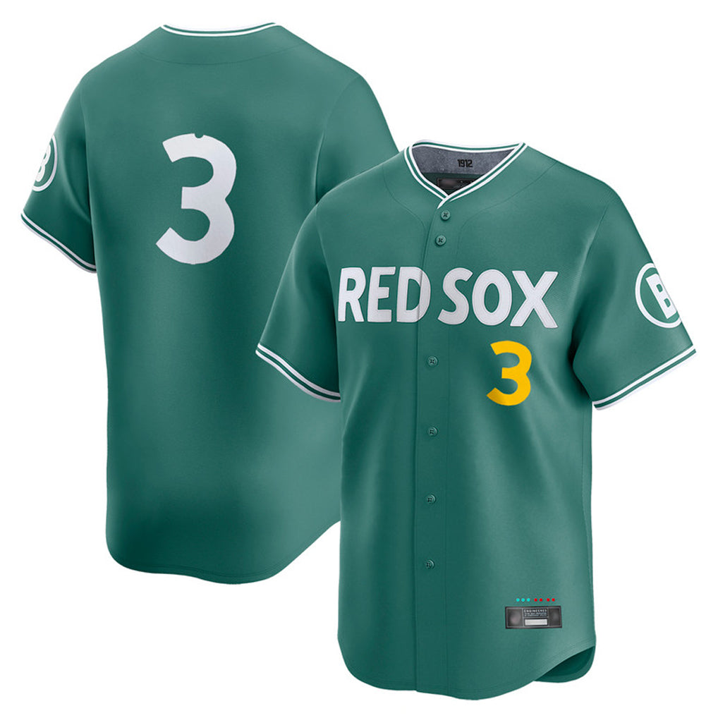 Tlead B.Red Sox #3 Ceddanne Rafaela Player Green City Connect Limited Home Game Stitched Jersey