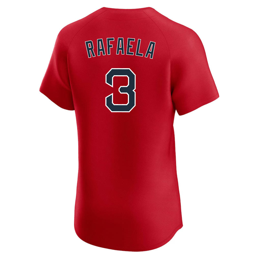 Tlead B.Red Sox #3 Ceddanne Rafaela Player Red Limited Elite Home Game Stitched Jerseys