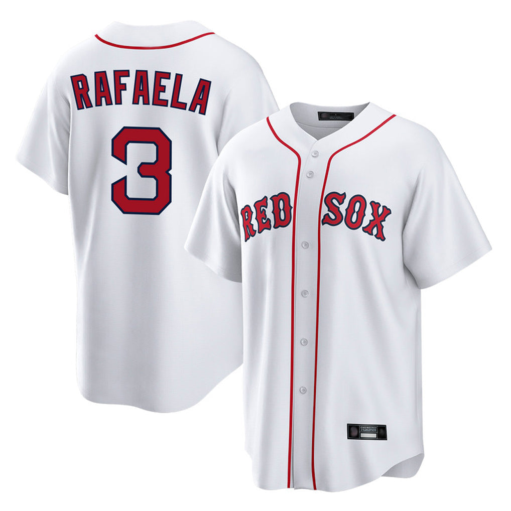 Tlead B.Red Sox #3 Ceddanne Rafaela Player White Home Game Stitched Jersey