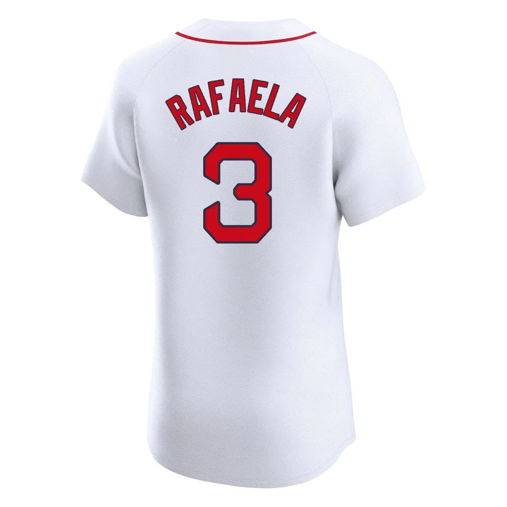 Tlead B.Red Sox #3 Ceddanne Rafaela Player White Limited Elite Home Game Stitched Jerseys