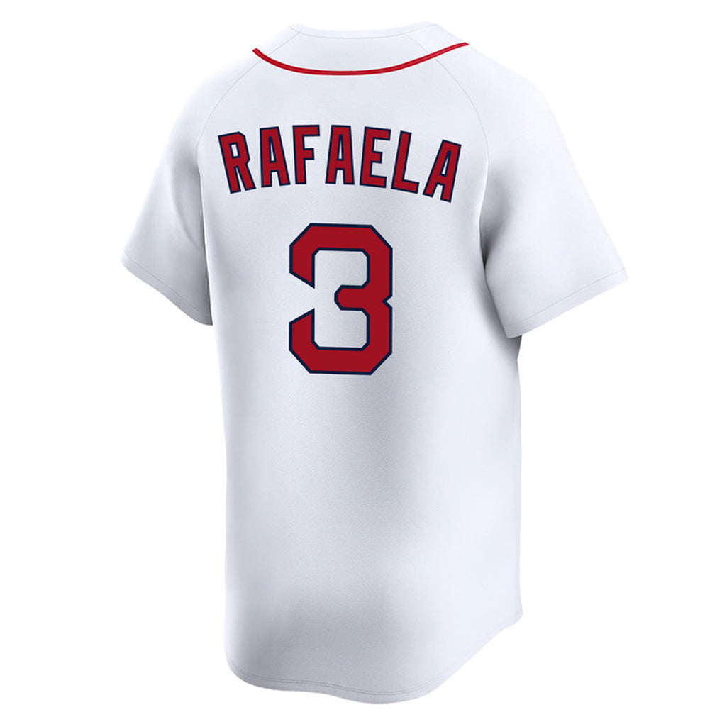 Tlead B.Red Sox #3 Ceddanne Rafaela Player White Limited Home Game Stitched Jerseys